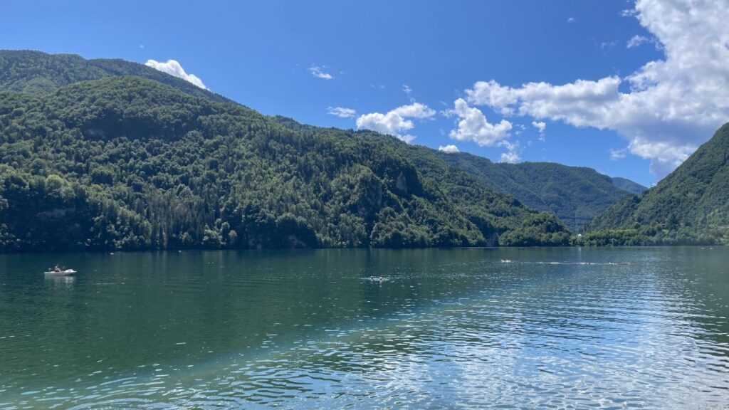 zwemmen lago di corlo