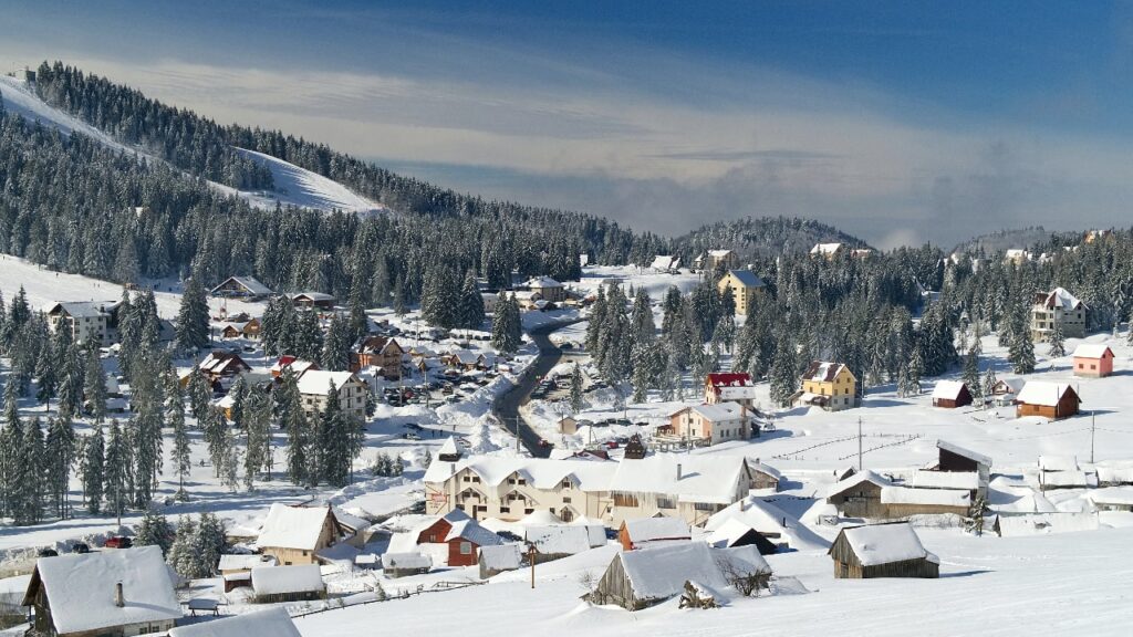 Dorp winter Roemenië